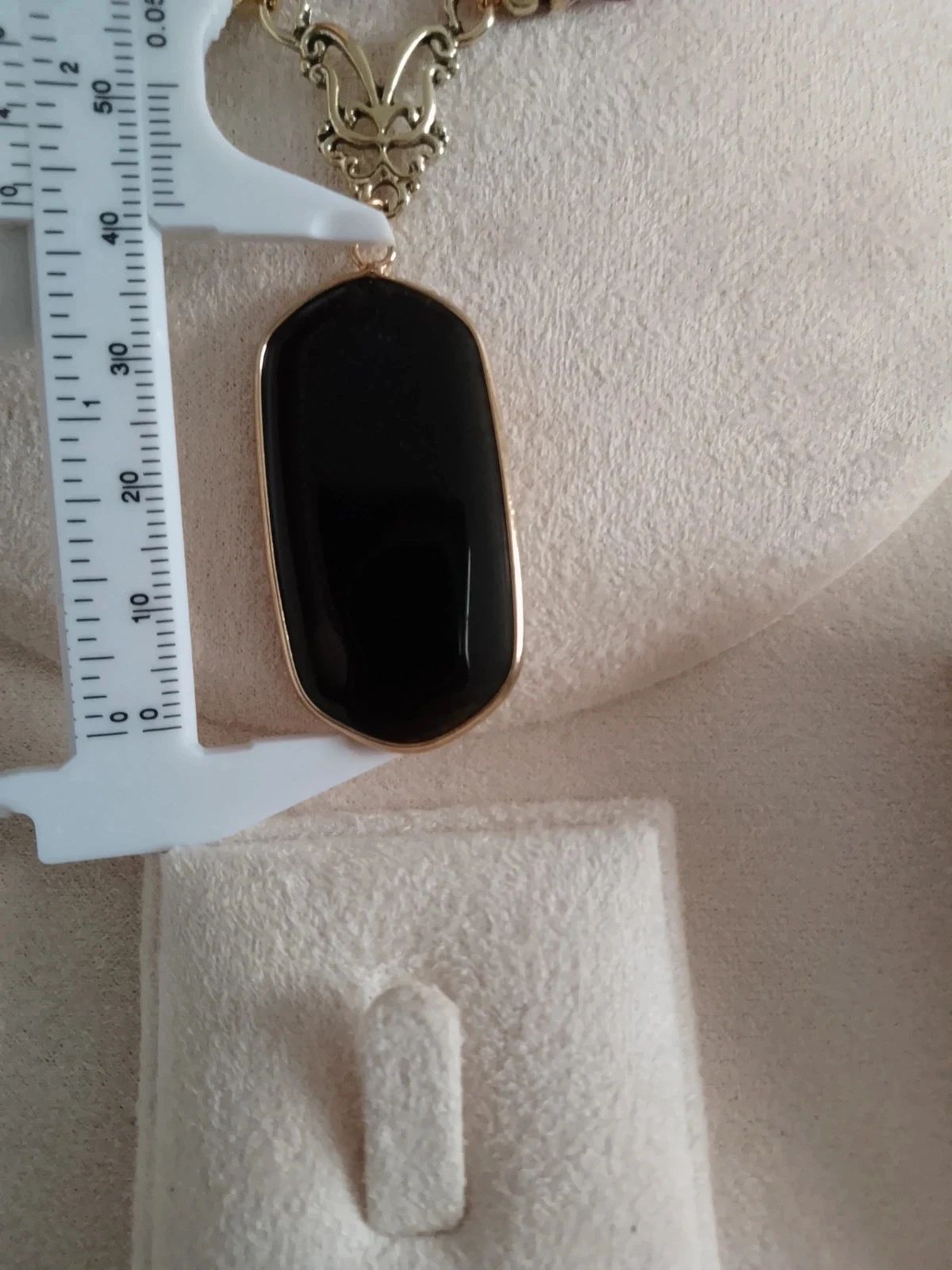 Collier protection pierre obsidienne noir – photo 3